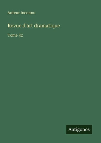 Revue d'art dramatique
