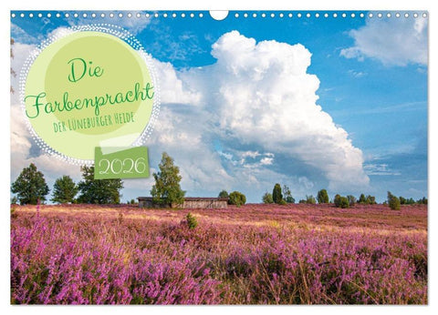 Die Farbenpracht der Lüneburger Heide (Wandkalender 2026 DIN A3 quer), CALVENDO Monatskalender