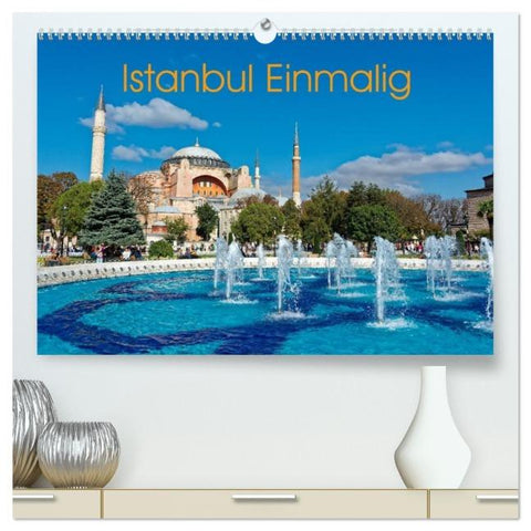 Istanbul Einmalig (hochwertiger Premium Wandkalender 2026 DIN A2 quer), Kunstdruck in Hochglanz
