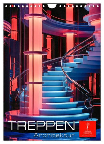 Treppen Architektur (Wandkalender 2026 DIN A4 hoch), CALVENDO Monatskalender