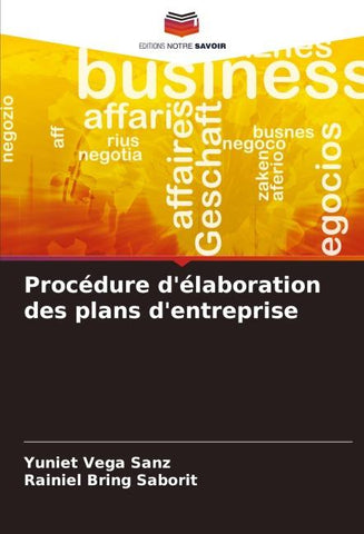 Procédure d'élaboration des plans d'entreprise