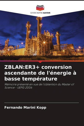 ZBLAN:ER3+ conversion ascendante de l'énergie à basse température