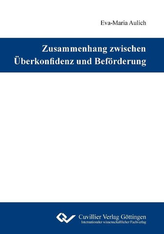 Zusammenhang zwischen Überkonfidenz und Beförderung