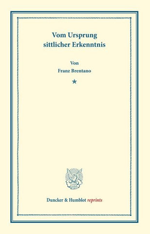 Vom Ursprung sittlicher Erkenntnis