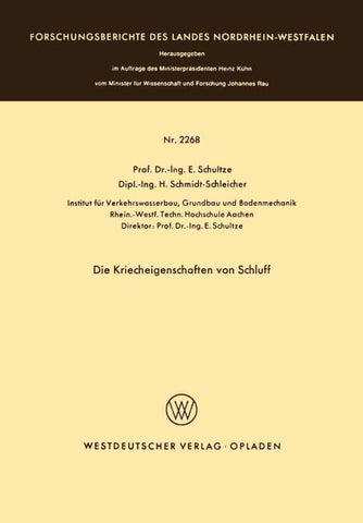Die Kriecheigenschaften von Schluff