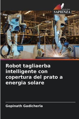Robot tagliaerba intelligente con copertura del prato a energia solare