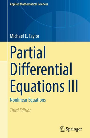 Partial Differential Equations III