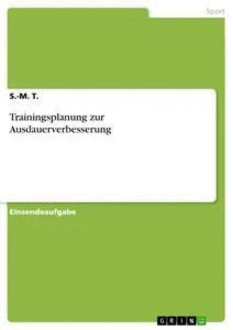 Trainingsplanung zur Ausdauerverbesserung