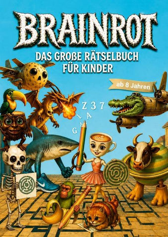 Brainrot Rätselbuch für Kinder ab 8 Jahren