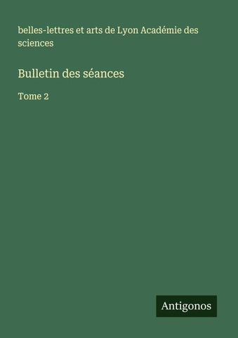 Bulletin des séances