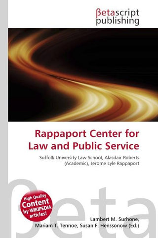Rappaport Center for Law and Public Service