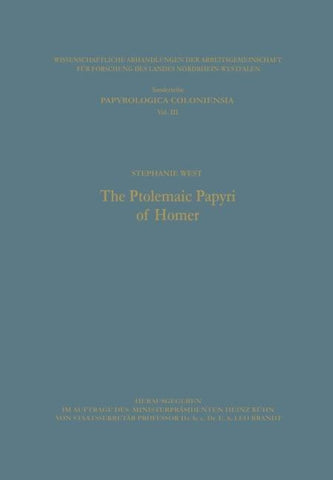 The Ptolemaic Papyri of Homer