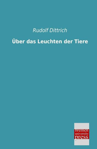 Über das Leuchten der Tiere