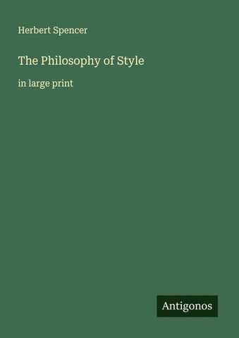 The Philosophy of Style