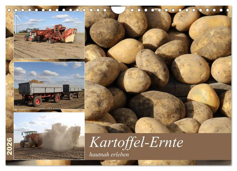 Kartoffel-Ernte - hautnah erleben (Wandkalender 2026 DIN A4 quer), CALVENDO Monatskalender