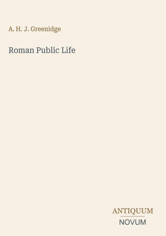 Roman Public Life