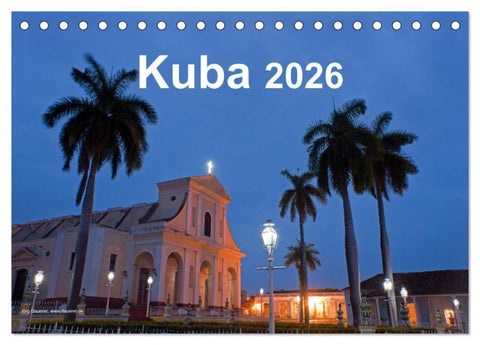 Kuba 2026 (Tischkalender 2026 DIN A5 quer), CALVENDO Monatskalender