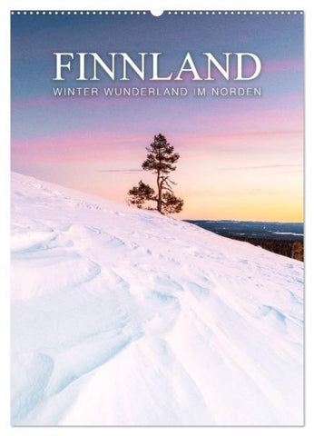 Finnland - Winter Wunderland (Wandkalender 2026 DIN A2 hoch), CALVENDO Monatskalender