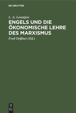 Engels und die ökonomische Lehre des Marxismus