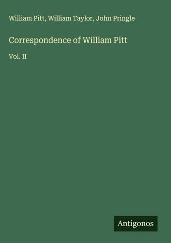 Correspondence of William Pitt