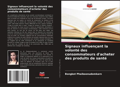 Signaux influençant la volonté des consommateurs d'acheter des produits de santé