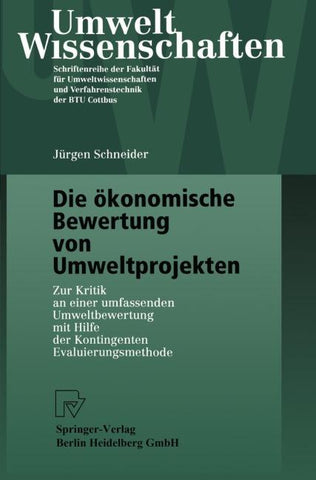 Die ökonomische Bewertung von Umweltprojekten
