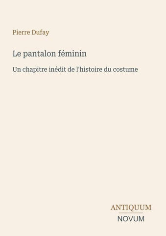 Le pantalon féminin