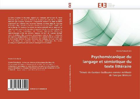 Psychomécanique du langage et sémiotique du texte littéraire