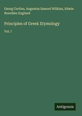 Principles of Greek Etymology