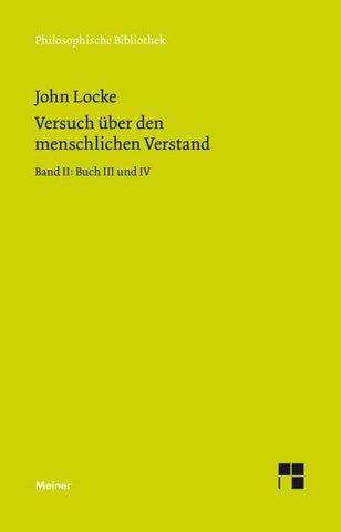 Versuch über den menschlichen Verstand. Band II
