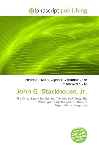 John G. Stackhouse, Jr.