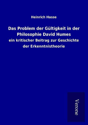 Das Problem der Gültigkeit in der Philosophie David Humes
