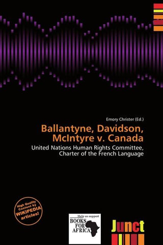 Ballantyne, Davidson, McIntyre v. Canada