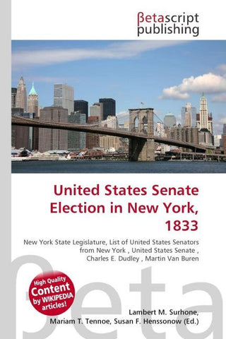 United States Senate Election in New York, 1833