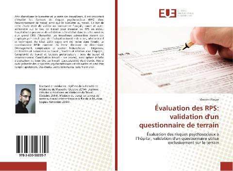 Évaluation des RPS: validation d'un questionnaire de terrain