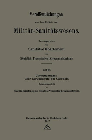 Untersuchungen über Serumschutz bei Gasödem