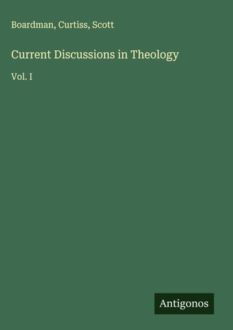 Current Discussions in Theology