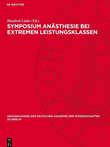Symposium Anästhesie bei extremen Leistungsklassen