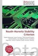Routh-Hurwitz Stability Criterion
