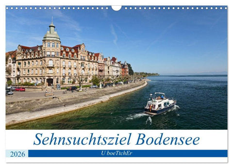 Sehnsuchtsziel Bodensee (Wandkalender 2026 DIN A3 quer), CALVENDO Monatskalender