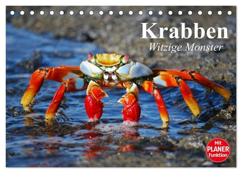 Krabben. Witzige Monster (Tischkalender 2026 DIN A5 quer), CALVENDO Monatskalender