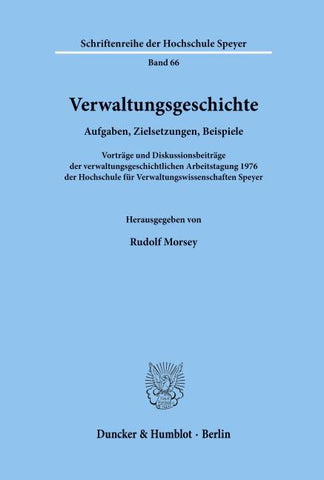 Verwaltungsgeschichte.