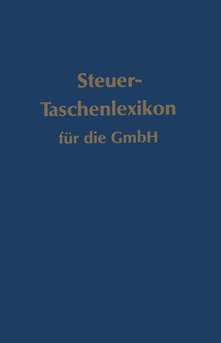 Steuer-Taschenlexikon für die GmbH