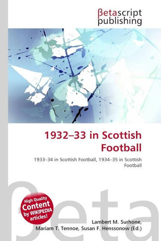 1932-33 in Scottish Football