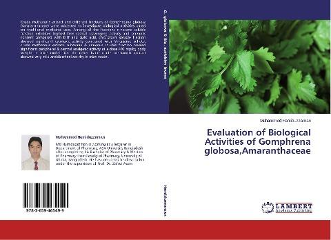 Evaluation of Biological Activities of Gomphrena globosa,Amaranthaceae