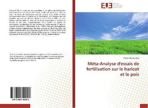 Méta-Analyse d'essais de fertilisation sur le haricot et le pois