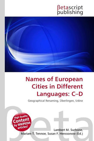 Names of European Cities in Different Languages: C-D