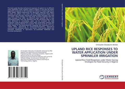 UPLAND RICE RESPONSES TO WATER APPLICATION UNDER SPRINKLER IRRIGATION