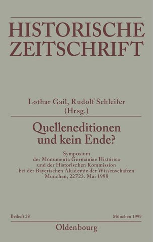 Quelleneditionen und kein Ende?