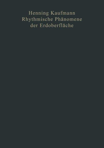 Rhythmische Phänomene der Erdoberfläche